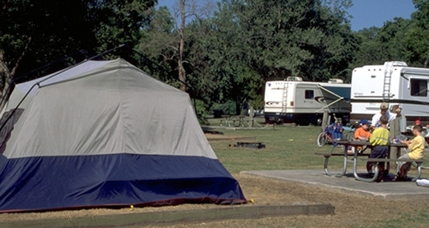Camping at Bayou Segnette State Park
