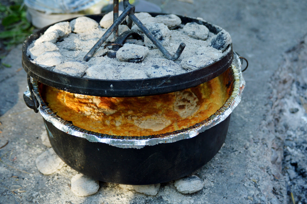 Image result for dutch oven cobbler