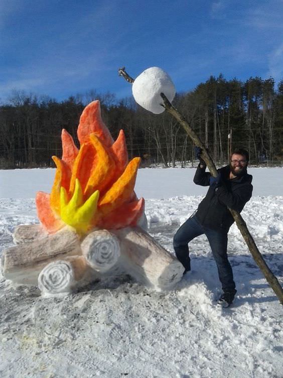 snow-sculpture