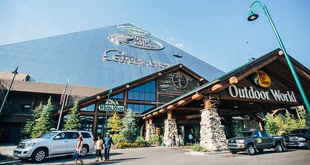 It's not hard to guess this is Bass Pro Shops at the Pyramid in Memphis, Tennessee.