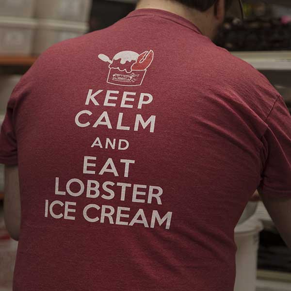 keep calm and eat lobster ice cream t-shirt