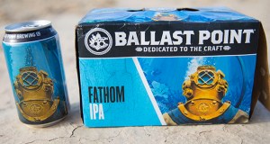 Cans of Ballast Point Fathom IPA are available almost anywhere.