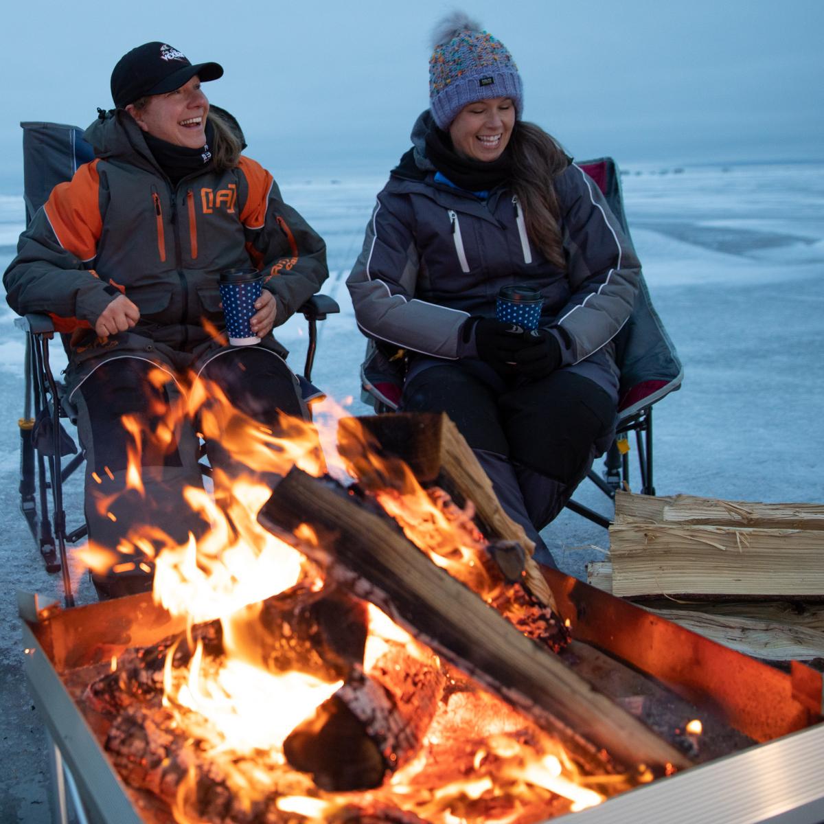 Enjoying The Outdoors All Winter Long, Ice Fishing Fire Pit
